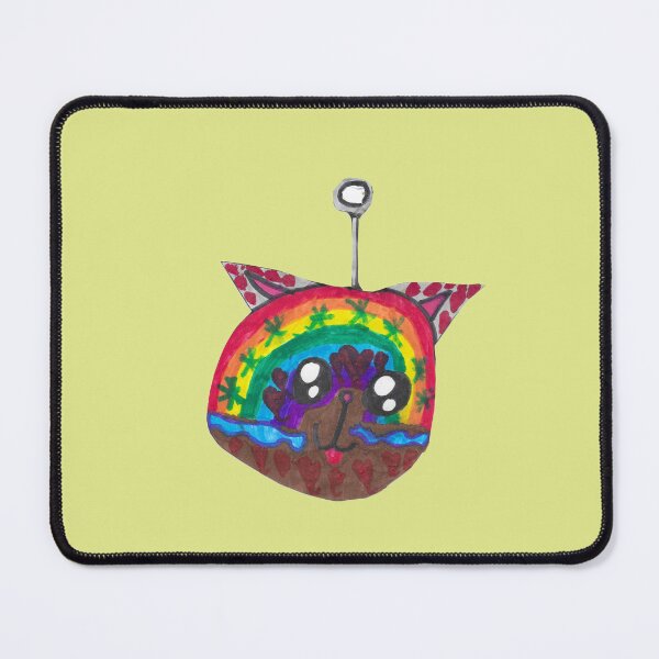 Item preview, Rainbow Cat Head with Antenna designed and sold by nimbfeja.