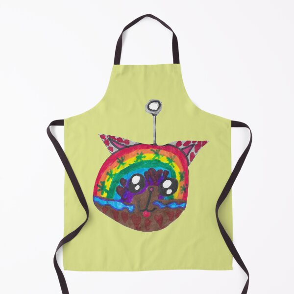 Item preview, Rainbow Cat Head with Antenna designed and sold by nimbfeja.