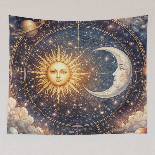 Item preview, Sun and moon designed and sold by RiaBubble.