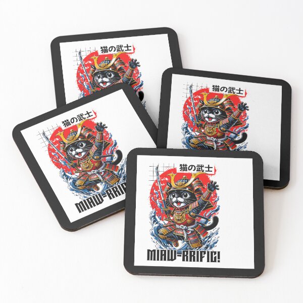 Item preview, Miaw-rrific Feline Japanese Armor Katana Art designed and sold by Tsugraf Designs.
