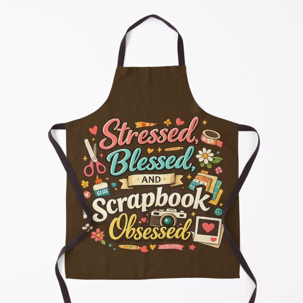 Item preview, Stressed, Blessed and Scrapbook Obsessed – Cute Craft Lover Design designed and sold by blankTeeShirt.