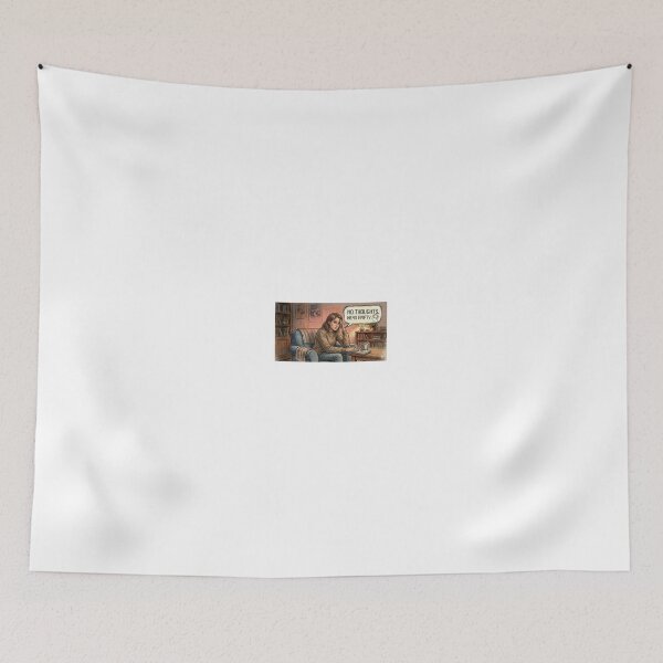 Item preview, No Thoughts Head Empty – Relatable Funny Meme Aesthetic designed and sold by Sticker shop 007.
