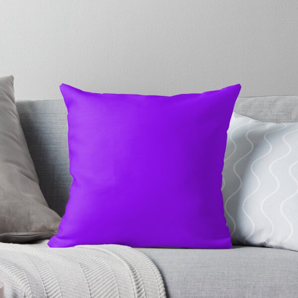 Item preview, SOLID PLAIN Electric Violet Neon Violet OVER 100 SHADES OF PURPLE BY OZCUSHIONS designed and sold by ozcushions.