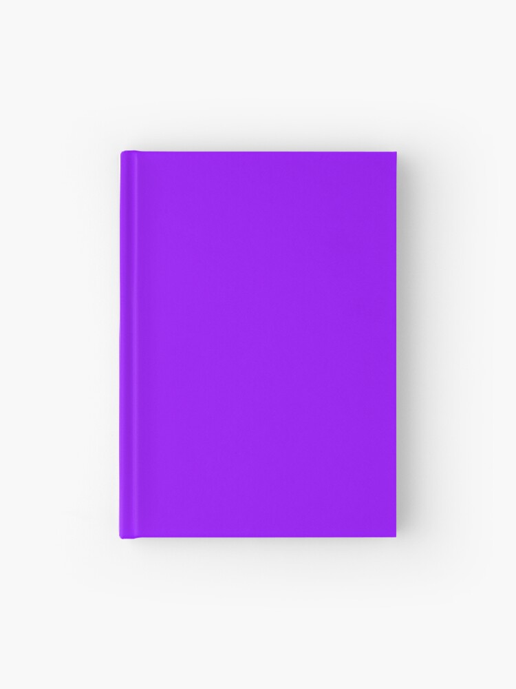 SOLID PLAIN Electric Violet Neon Violet OVER 100 SHADES OF PURPLE BY  OZCUSHIONS Hardcover Journal for Sale by ozcushions