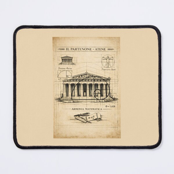 Item preview, Mathematical Harmony Golden Mean Parthenon Blueprint designed and sold by SplashTastic.