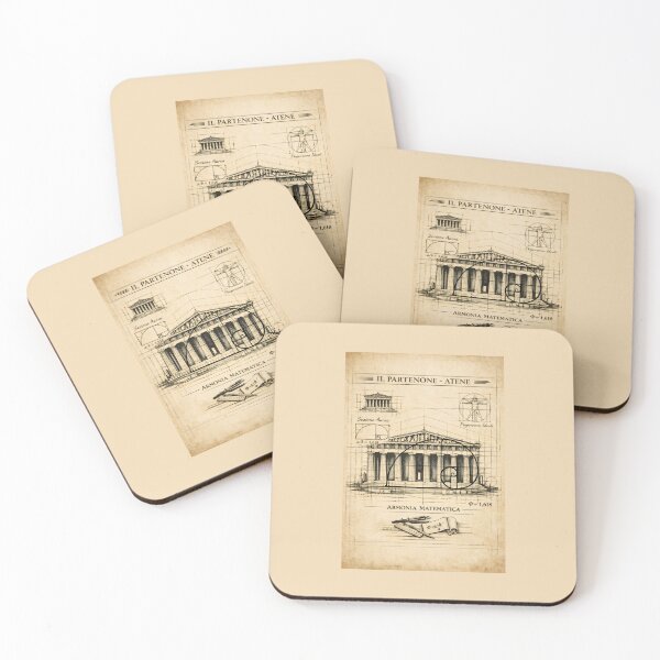 Item preview, Mathematical Harmony Golden Mean Parthenon Blueprint designed and sold by SplashTastic.