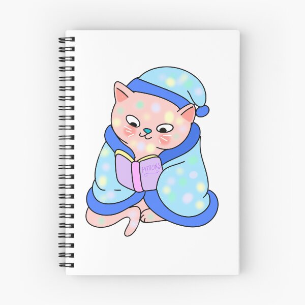 Item preview, Night time reading - polka dot cat designed and sold by BigfeetLittlepaws.
