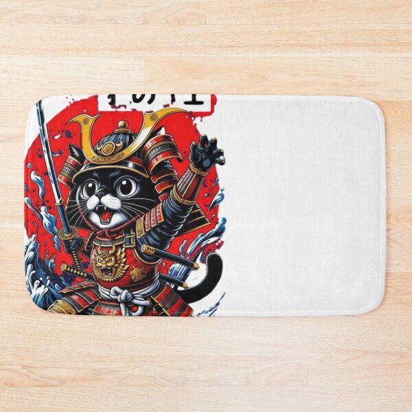 Item preview, Armored Cat with Blade Stylized Graphic designed and sold by Tsugraf Designs.