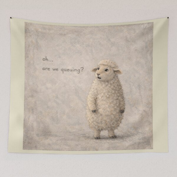 Item preview, Are We Queuing? designed and sold by cryolith7454.