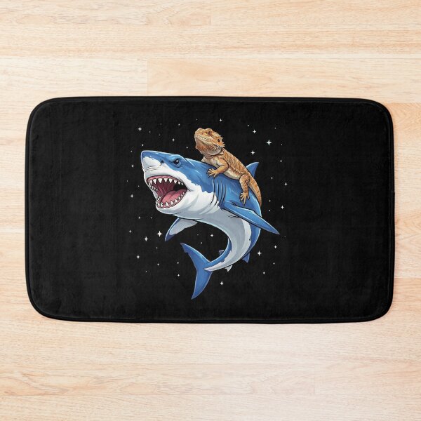 Item preview, Funny Bearded Dragon Riding Shark Animal Lover designed and sold by TerryConnells.