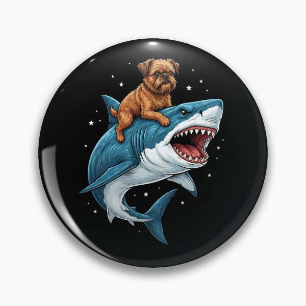 Item preview, Funny Brussels Griffon Shark Dog Mom Dad Lover designed and sold by TerryConnells.