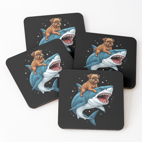 Item preview, Funny Brussels Griffon Shark Dog Mom Dad Lover designed and sold by TerryConnells.
