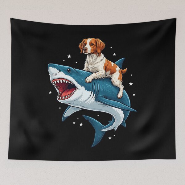 Item preview, Funny Brittany Shark Dog Mom Dad Lover designed and sold by TerryConnells.