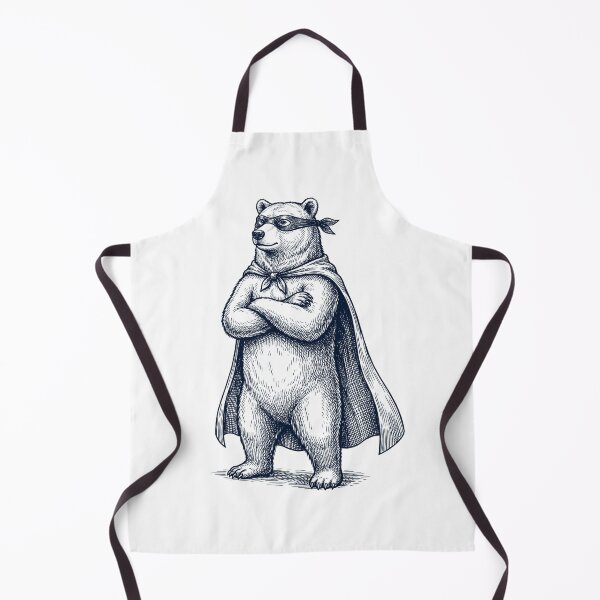 Item preview, Vintage Bear Hero Superhero Animal Lover designed and sold by DoodleTortle.