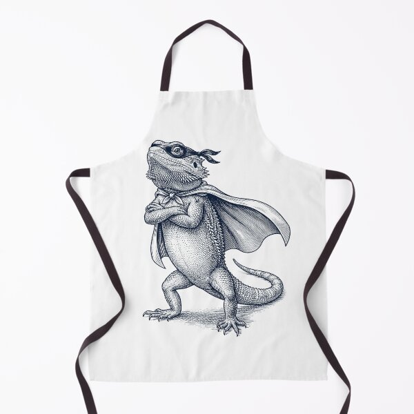 Item preview, Vintage Bearded Dragon Hero Superhero Animal Lover designed and sold by DoodleTortle.