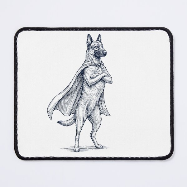 Item preview, Vintage Belgian Malinois Hero Superhero Dog Lover designed and sold by DoodleTortle.