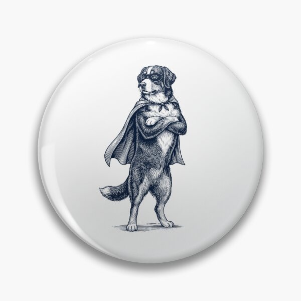 Item preview, Vintage Bernese Mountain Dog Hero Superhero Dog Lover designed and sold by DoodleTortle.