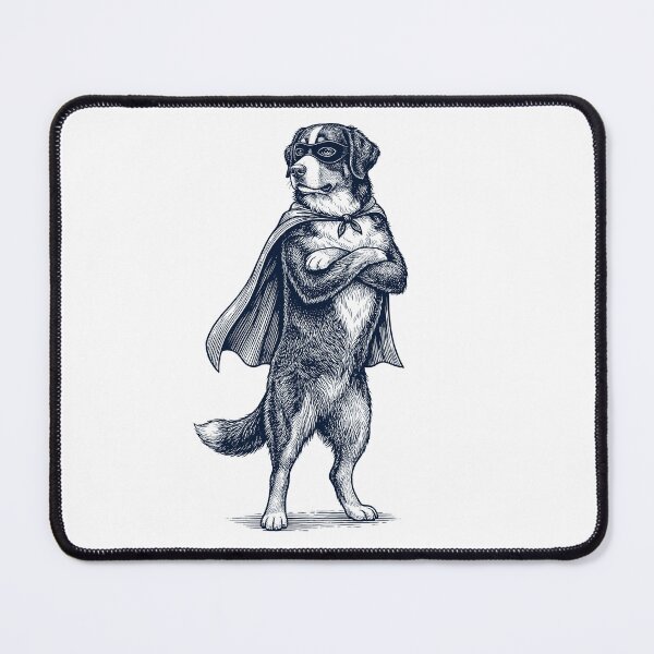 Item preview, Vintage Bernese Mountain Dog Hero Superhero Dog Lover designed and sold by DoodleTortle.
