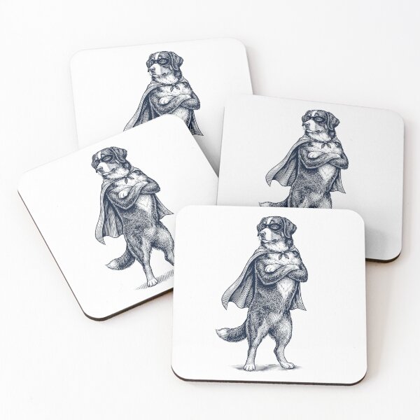Item preview, Vintage Bernese Mountain Dog Hero Superhero Dog Lover designed and sold by DoodleTortle.