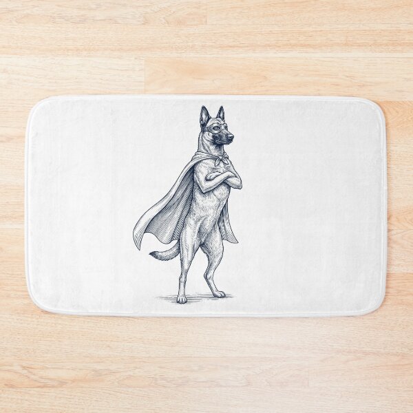 Item preview, Vintage Belgian Malinois Hero Superhero Dog Lover designed and sold by DoodleTortle.
