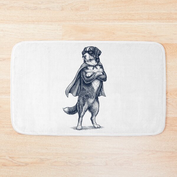 Item preview, Vintage Bernese Mountain Dog Hero Superhero Dog Lover designed and sold by DoodleTortle.
