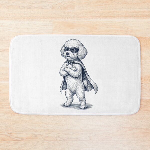 Item preview, Vintage Bichon Frise Hero Superhero Dog Lover designed and sold by DoodleTortle.