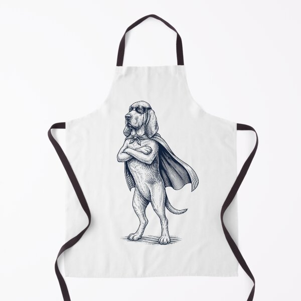 Aperçu de l'œuvre Chien de race Bloodhound vintage, héros super-héros, amoureux des chiens créée et vendue par DoodleTortle.