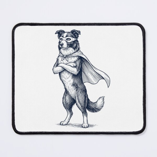 Item preview, Vintage Border Collie Hero Superhero Dog Lover designed and sold by DoodleTortle.