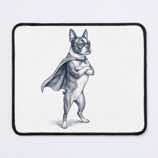 Item preview, Vintage Boston Terrier Hero Superhero Dog Lover designed and sold by DoodleTortle.