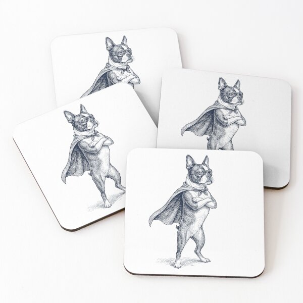 Item preview, Vintage Boston Terrier Hero Superhero Dog Lover designed and sold by DoodleTortle.