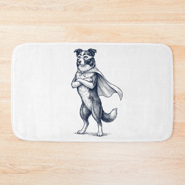Item preview, Vintage Border Collie Hero Superhero Dog Lover designed and sold by DoodleTortle.