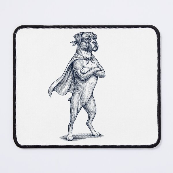 Item preview, Vintage Boxer Dog Hero Superhero Dog Lover designed and sold by DoodleTortle.
