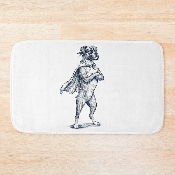 Item preview, Vintage Boxer Dog Hero Superhero Dog Lover designed and sold by DoodleTortle.