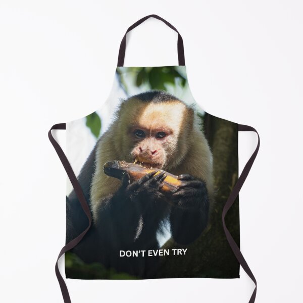 Item preview, Dont Even Try Monkey Meme Funny Possessive Food Sticker Capuchin Warning Humor Gift designed and sold by WildFrameNature.