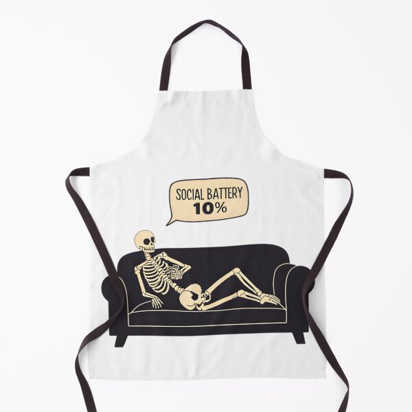 Item preview, Low Social Battery Skeleton – Relatable Introvert Humor designed and sold by Kavya Art.