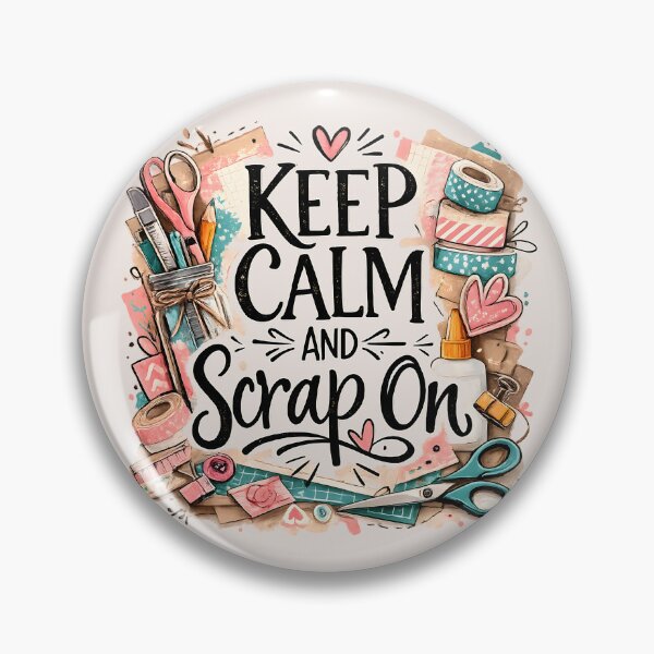 Item preview, Keep Calm and Scrap On – Scrapbooking Lover Design designed and sold by blankTeeShirt.