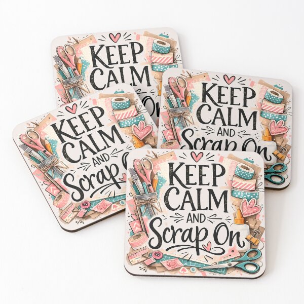 Item preview, Keep Calm and Scrap On – Scrapbooking Lover Design designed and sold by blankTeeShirt.