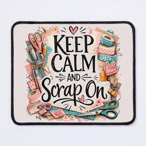 Item preview, Keep Calm and Scrap On – Scrapbooking Lover Design designed and sold by blankTeeShirt.