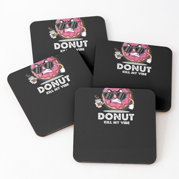 Artikelvorschau, „Donut kill my Vibe“ – Lustiger wütender Donut | Sarkastischer Kaffeehumor (Grafik) entworfen und verkauft von FelixnRobinus.