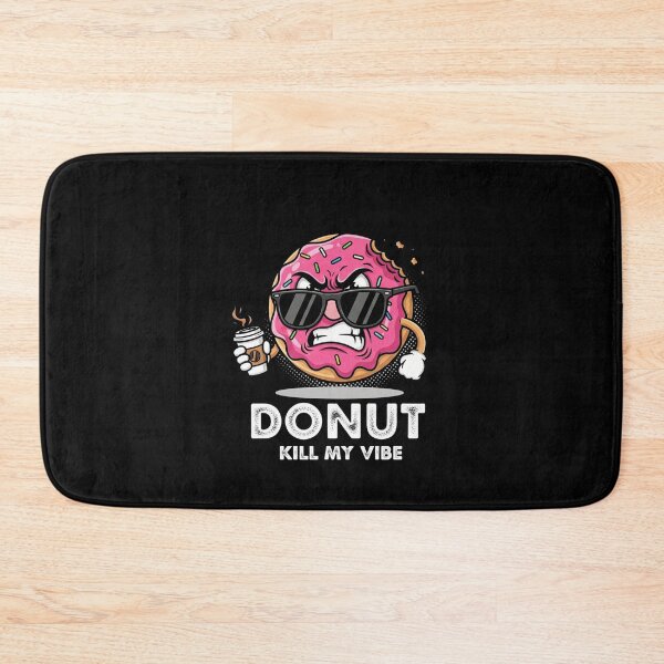 Artikelvorschau, „Donut kill my Vibe“ – Lustiger wütender Donut | Sarkastischer Kaffeehumor (Grafik) entworfen und verkauft von FelixnRobinus.