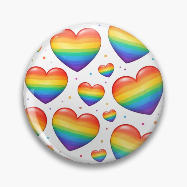 Item preview, Rainbow hearts designed and sold by RiaBubble.