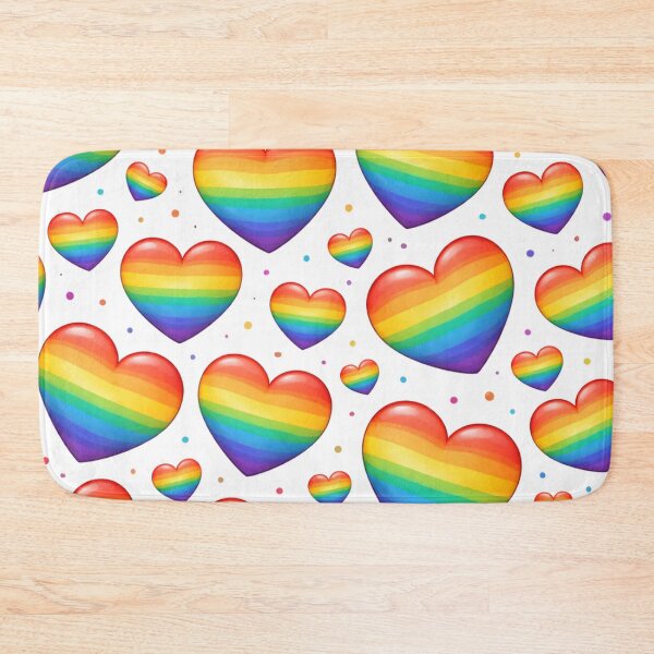 Item preview, Rainbow hearts designed and sold by RiaBubble.