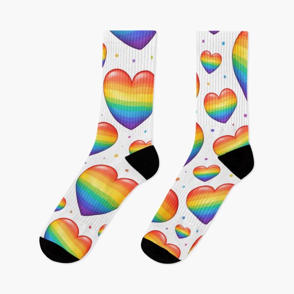Item preview, Rainbow hearts designed and sold by RiaBubble.