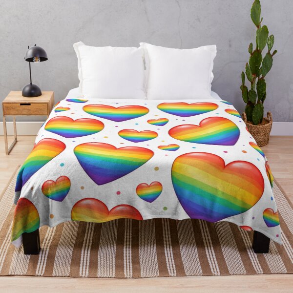 Item preview, Rainbow hearts designed and sold by RiaBubble.