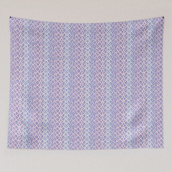 Item preview, Lilac Abstract Fish Net Loop Pattern designed and sold by Limolida.