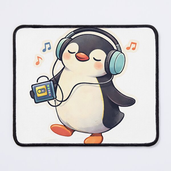 Item preview, Chill Beats Penguin sticker designed and sold by Jaideep Walia.