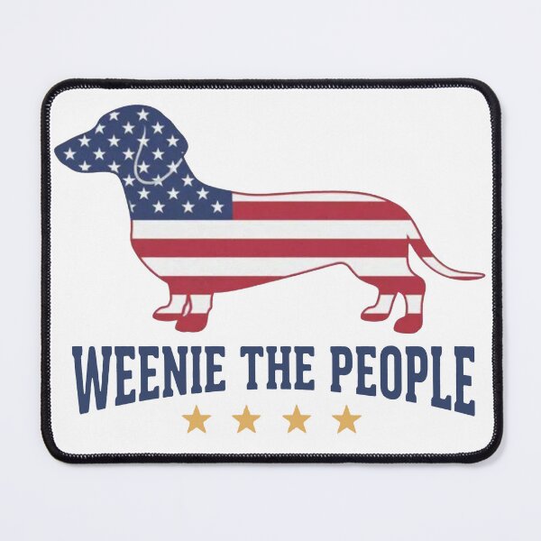 Item preview, Weenie The People, Patriotic Dachshund, Funny Wiener Dog designed and sold by MutzelArts.
