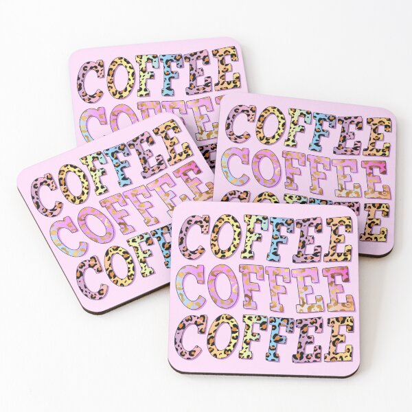 Item preview, Leopard Print Coffee Coffee Coffee designed and sold by NettiesWallArt.