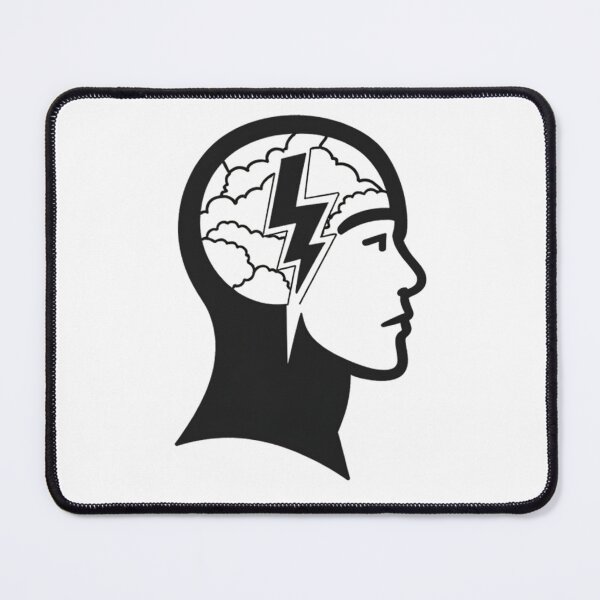 Item preview, Electric Mind – Storm Inside the Brain designed and sold by Kavya Art.