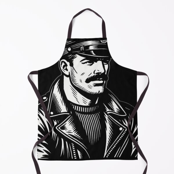 Item preview, Gay Leather Sir Daddy Black & White Art Design designed and sold by ItsAKinkThing.